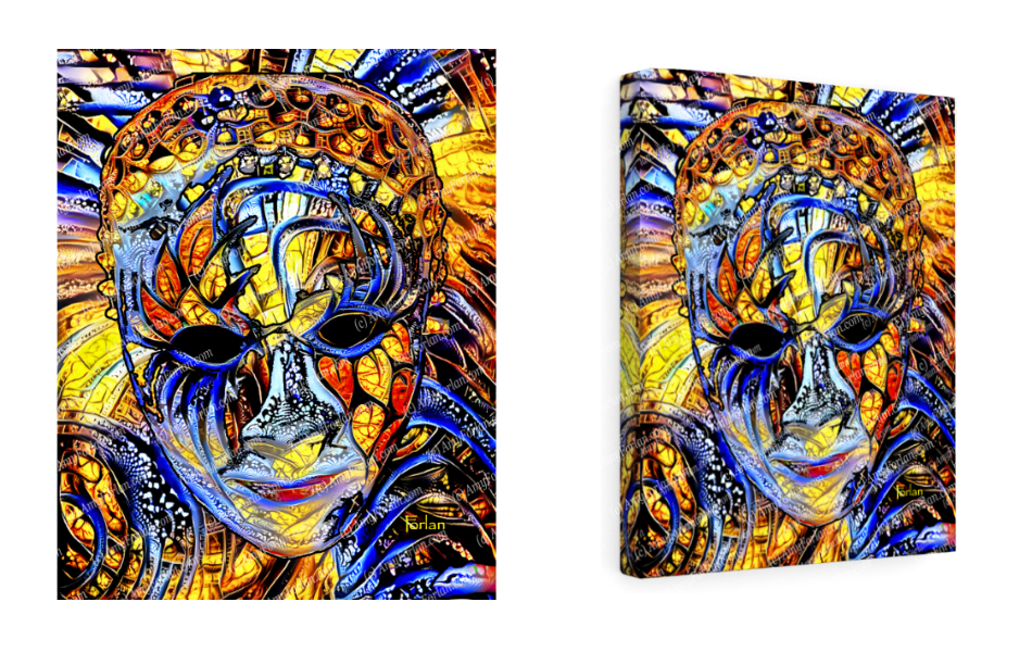 MASK 5 G WEBSITE IMAGE MOCKUP - Venetian Carnivale Mask #5